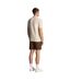 Mens cotton linen shorts olive Lyle & Scott