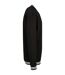 Sweat College Adulte Noir Blanc Build Your Brand-3
