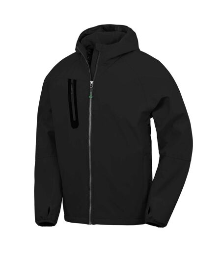 Veste Softshell Décontracté Motif/style Imprimé Homme Noir Result Recycled