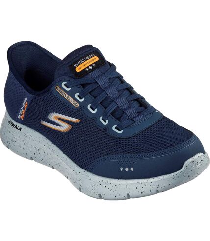 Mens go walk flex trainers navy Skechers