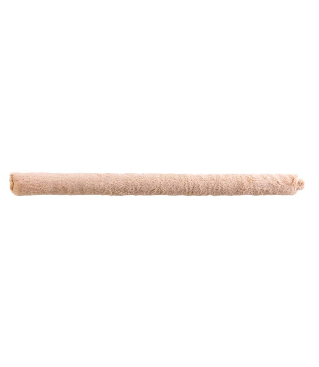 Boudin Bas de Porte Imitation Fourrure Foxy 80cm Sable-1