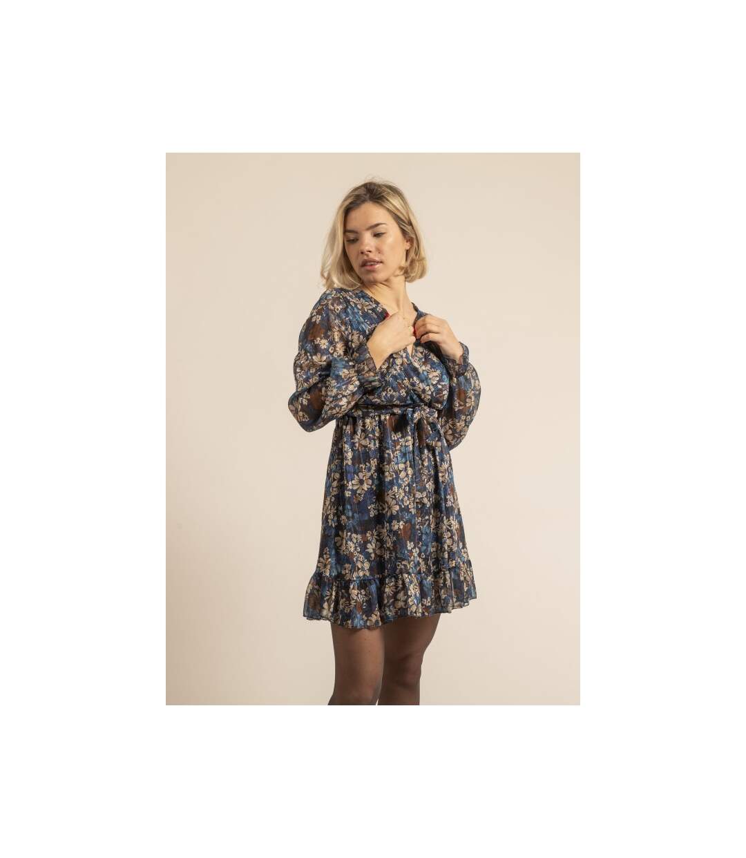 Robe courte motifs ILLONE - Dona X Lisa-1