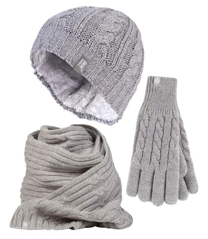 Heat Holders Ladies Hat Glove & Scarf Set - LXL