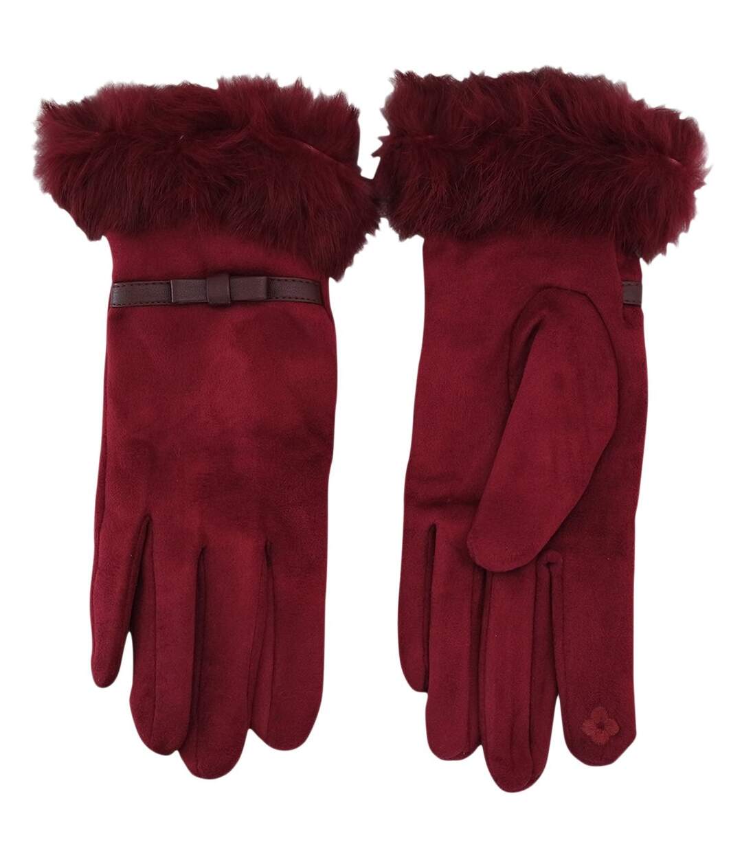 Gants fausse fourrure-2