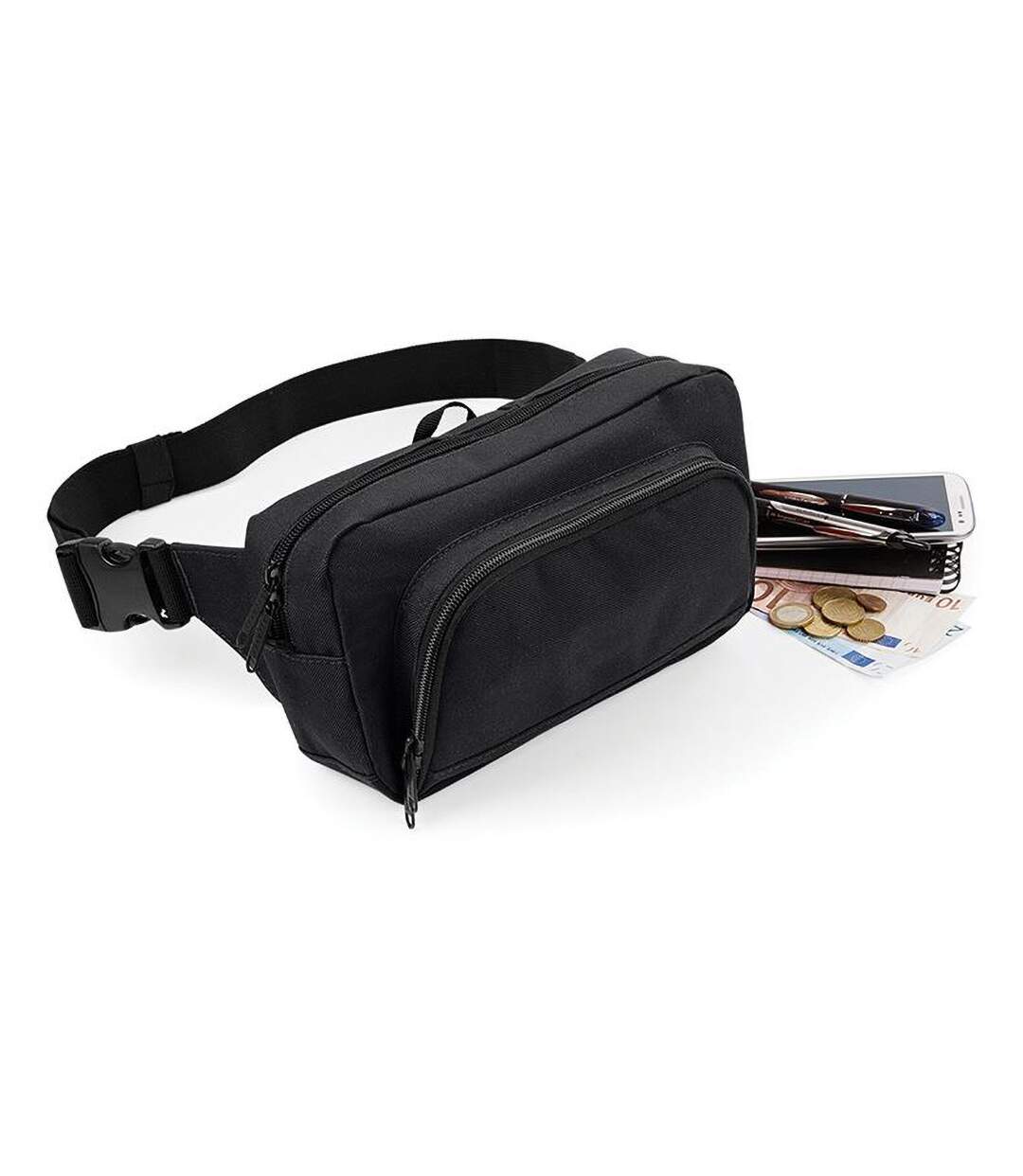 Organiser Belt / Waistpack Bag 2.5 Litres One Size Black BagBase-1