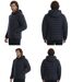 Doudoune  Homme   Manches Longues avec Capuche Détachable - Noir - Style Casual et Confort-2