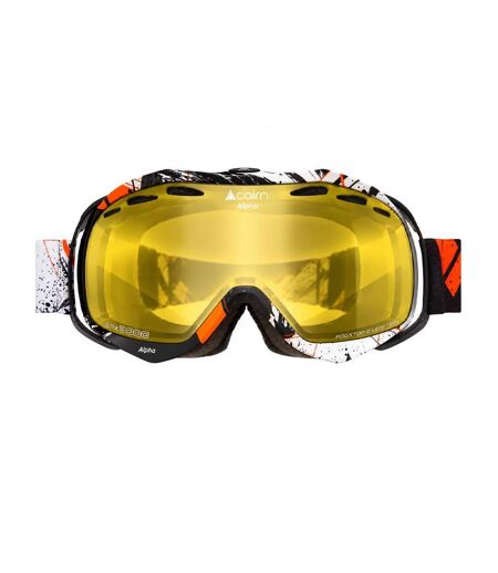 Masque de ski blanc/noir/rouge mixte cairn alpha spx1