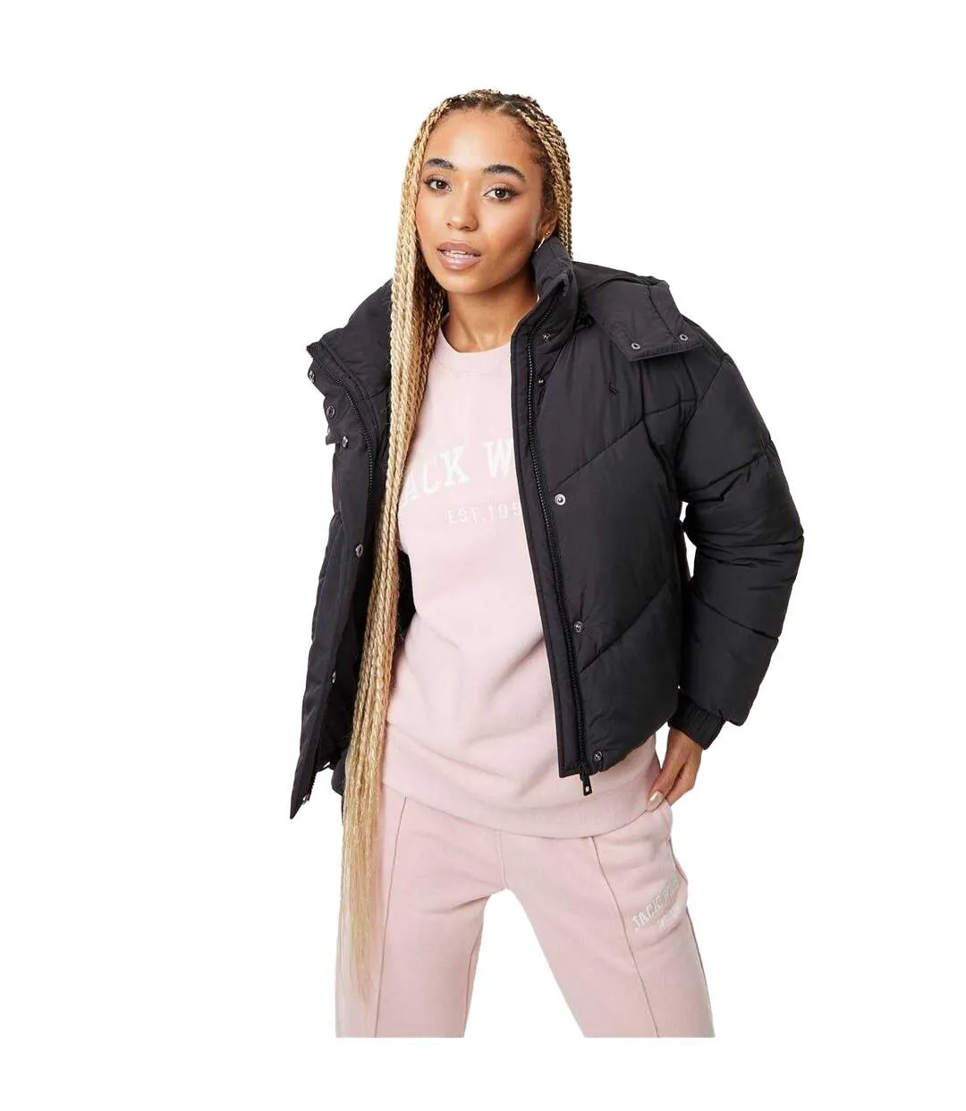 Doudoune Matelassée Motif/style Matelassé Ritcher Femme Noir Jack Wills-2
