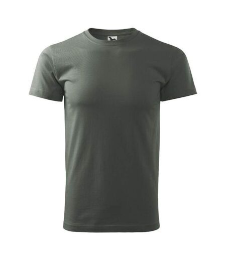 T-shirt Basic Homme Kaki Foncé Adler