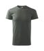 T-shirt Basic Homme Kaki Foncé Adler-1