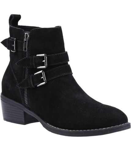 Hush Puppies Womens/Ladies Jenna Leather Ankle Boots (Black) - UTFS8179