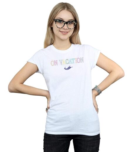 Disney T-shirt en coton Femmes/Ladies Aladdin On Vacation (Blanc) - UTBI15766