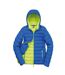 Mens snow bird hooded jacket ocean blue/lime Result Urban