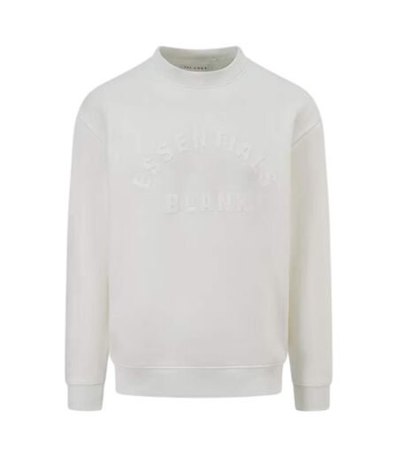 Unisex Adult Arched Logo Sweatshirt Off White Blank Essentials