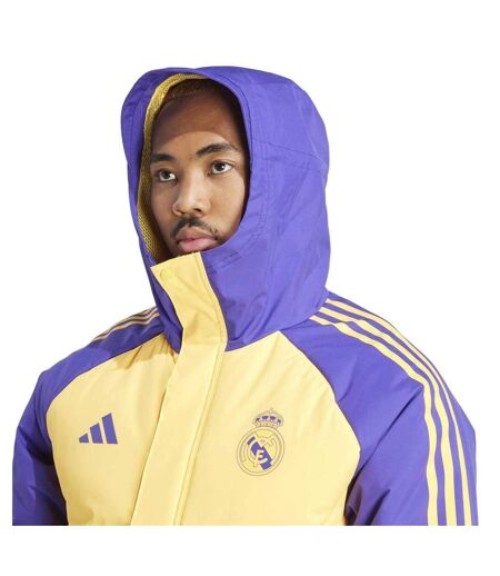 Parka Motif/style Real Madrid Cf Condivo Homme Jaune Violet Adidas