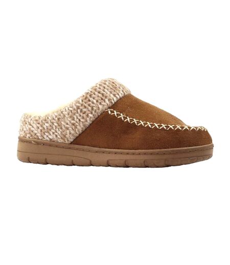 Chaussons Albany Femme Brun Clair Lunar