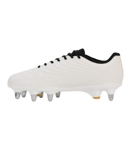 Unisex Adult Stampede Groundbreak Pro Soft Ground Rugby Boots White Black Canterbury