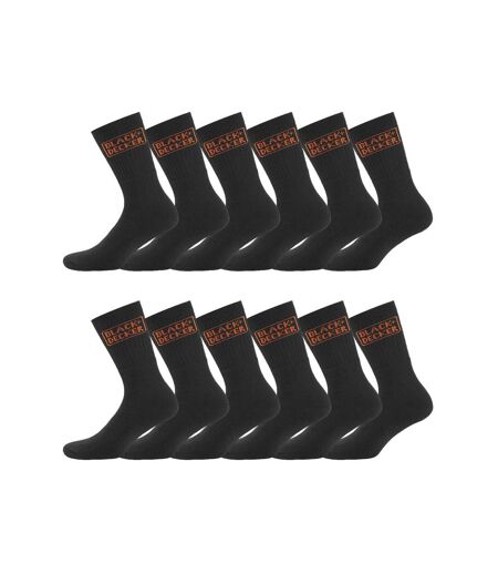 Lot de 12 paires de chaussettes haute de travail Tekl Black & Decker