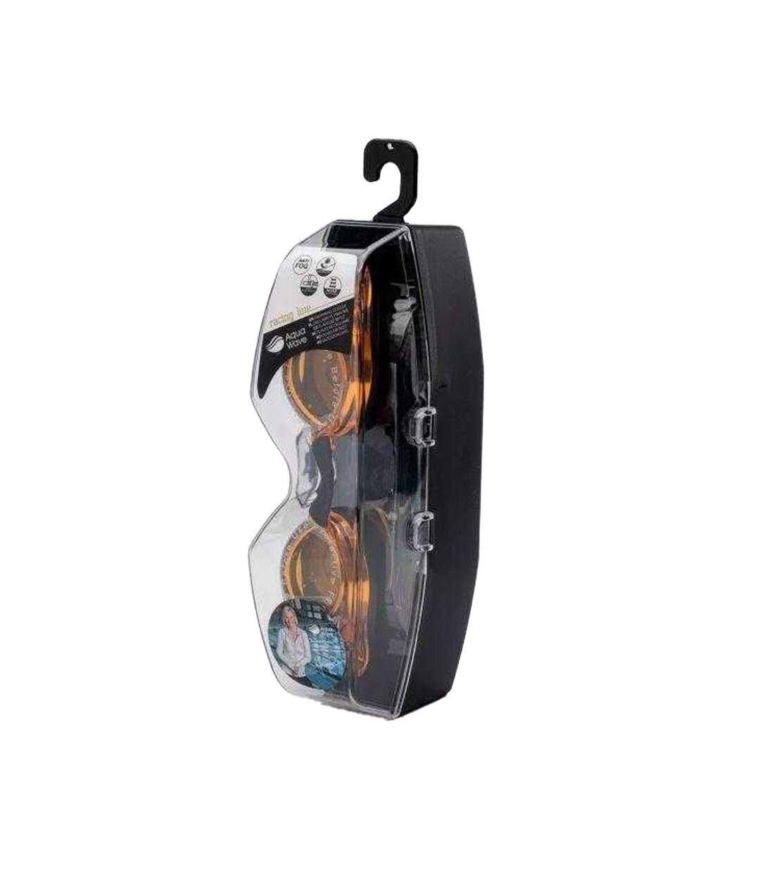 Lunettes De Natation Wesde Adulte Noir Orange Aquawave-3