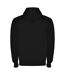 Unisex adult montblanc full zip hoodie solid black Roly