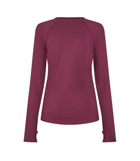 Haut Manches Longues Femme Pourpre USA Pro