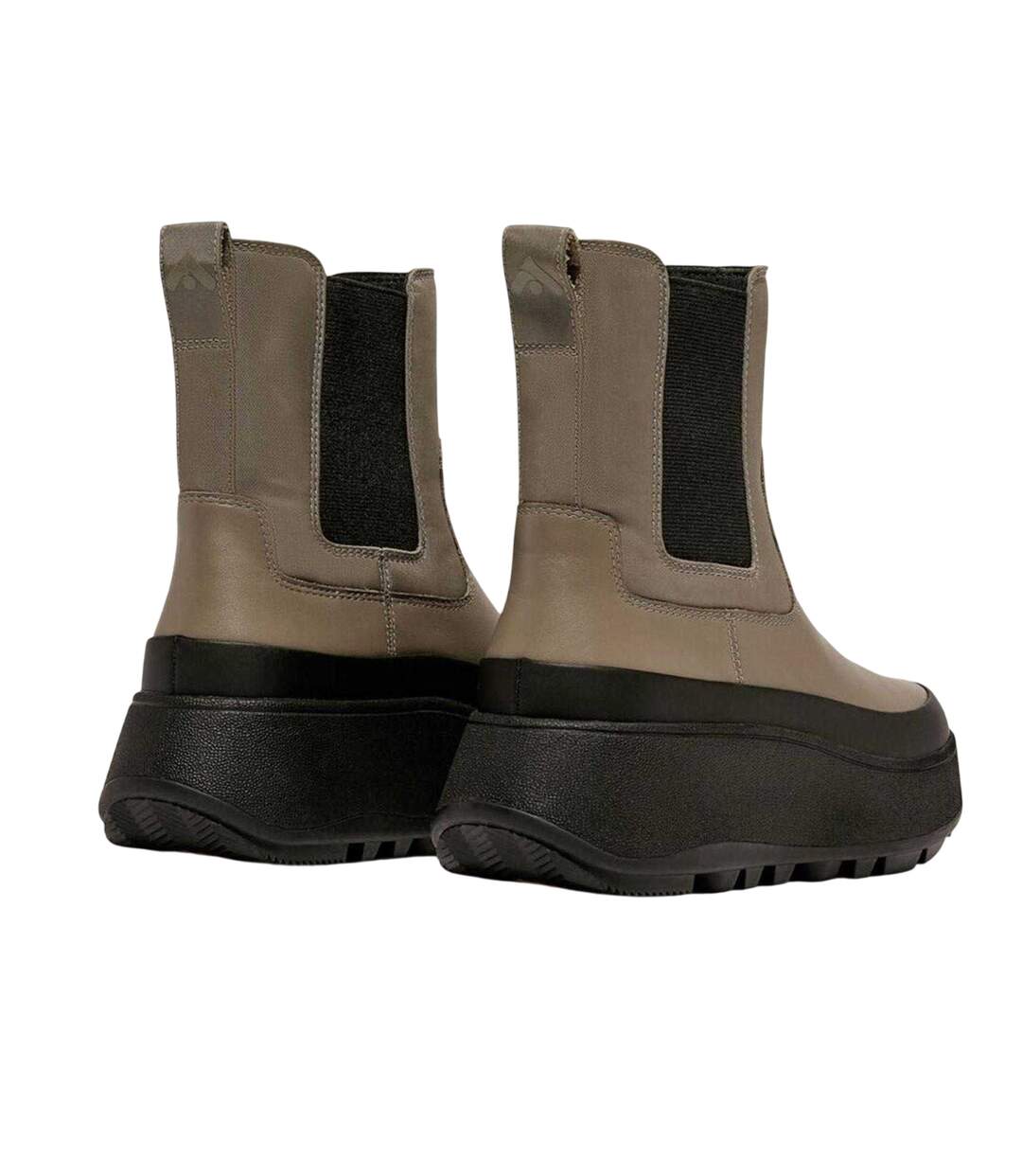 Womens/ladies Water Resistant Flatform Chelsea Boots Grey FitFlop-2