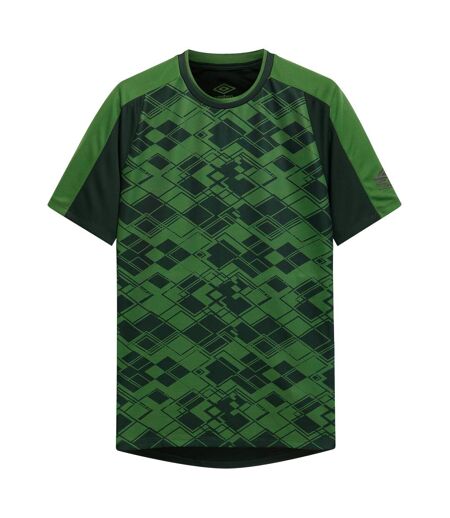 Mens pro graphic training football jersey deep forest/cactus Umbro