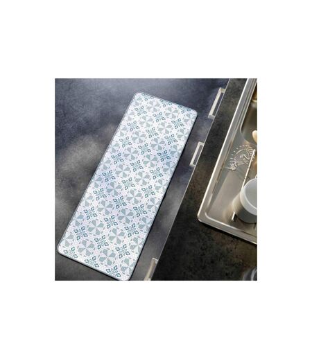 Tapis Déco Imprimé Joan 45x120cm Bleu
