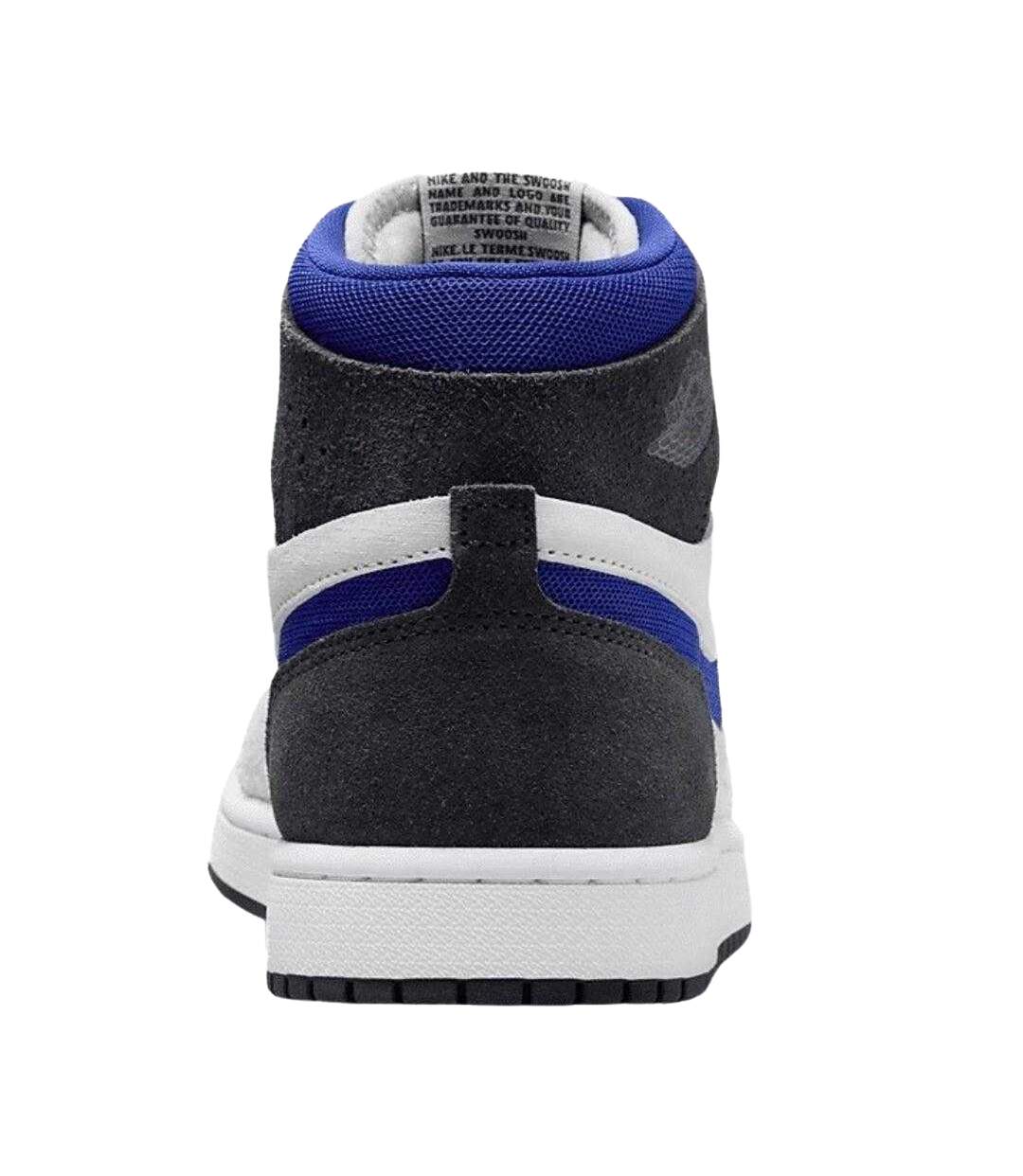 Womens/ladies Air Jordan 1 Leather Trainers Blue Grey Black Nike-2