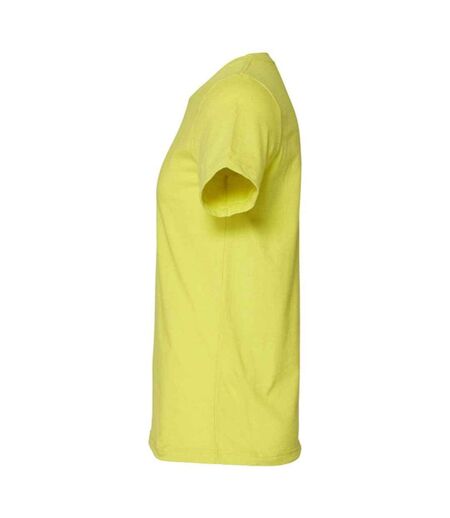T-shirt À Col Rond Mixte Jaune Vert Bella + Canvas