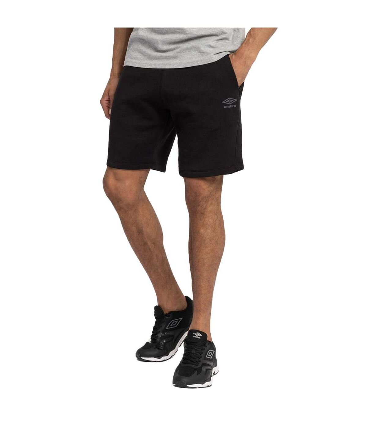 Umbro Mens Pro Elite Fleece Shorts (Black)