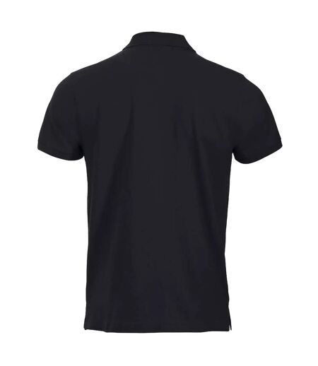 Unisex adult polo shirt black Lincoln