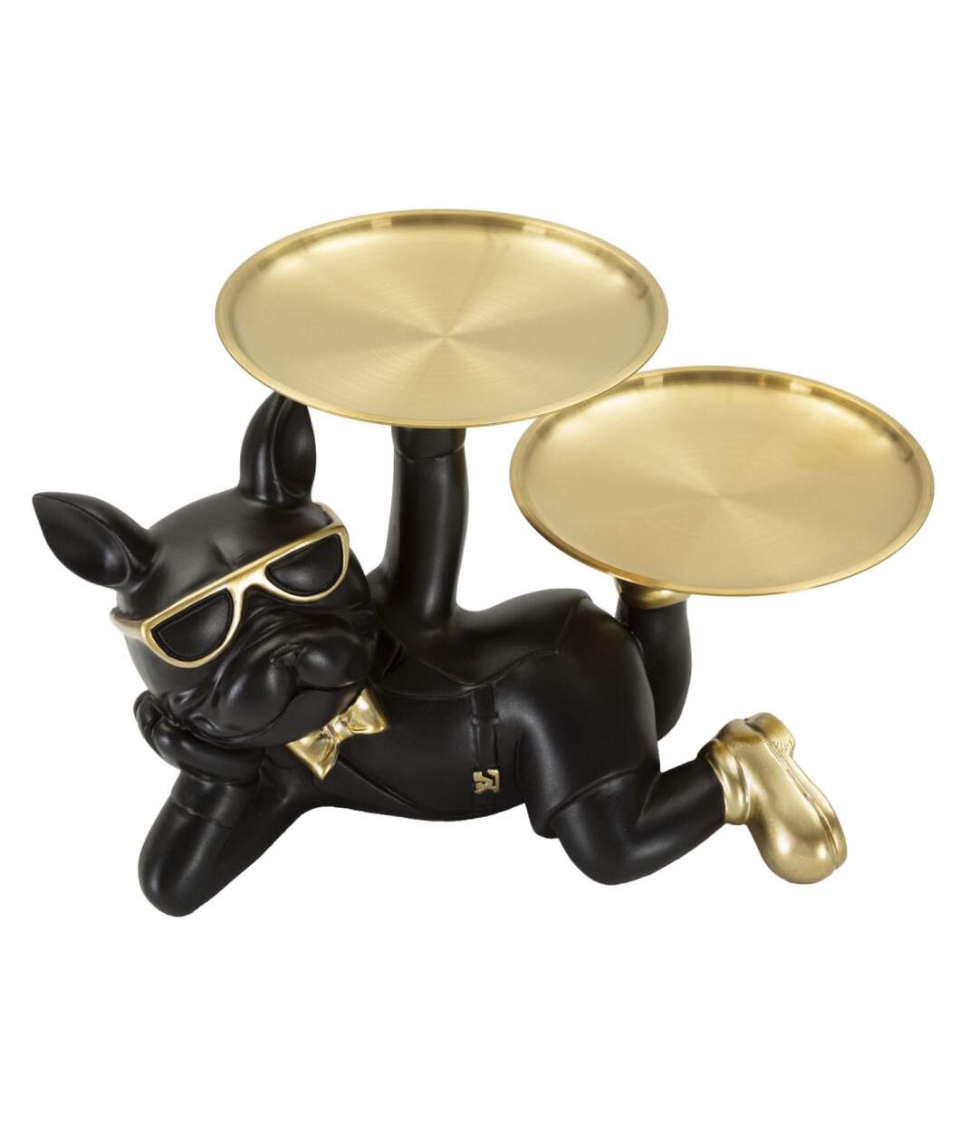 Vide-Poche Statuette Chien Dog Rover 23cm Noir-3