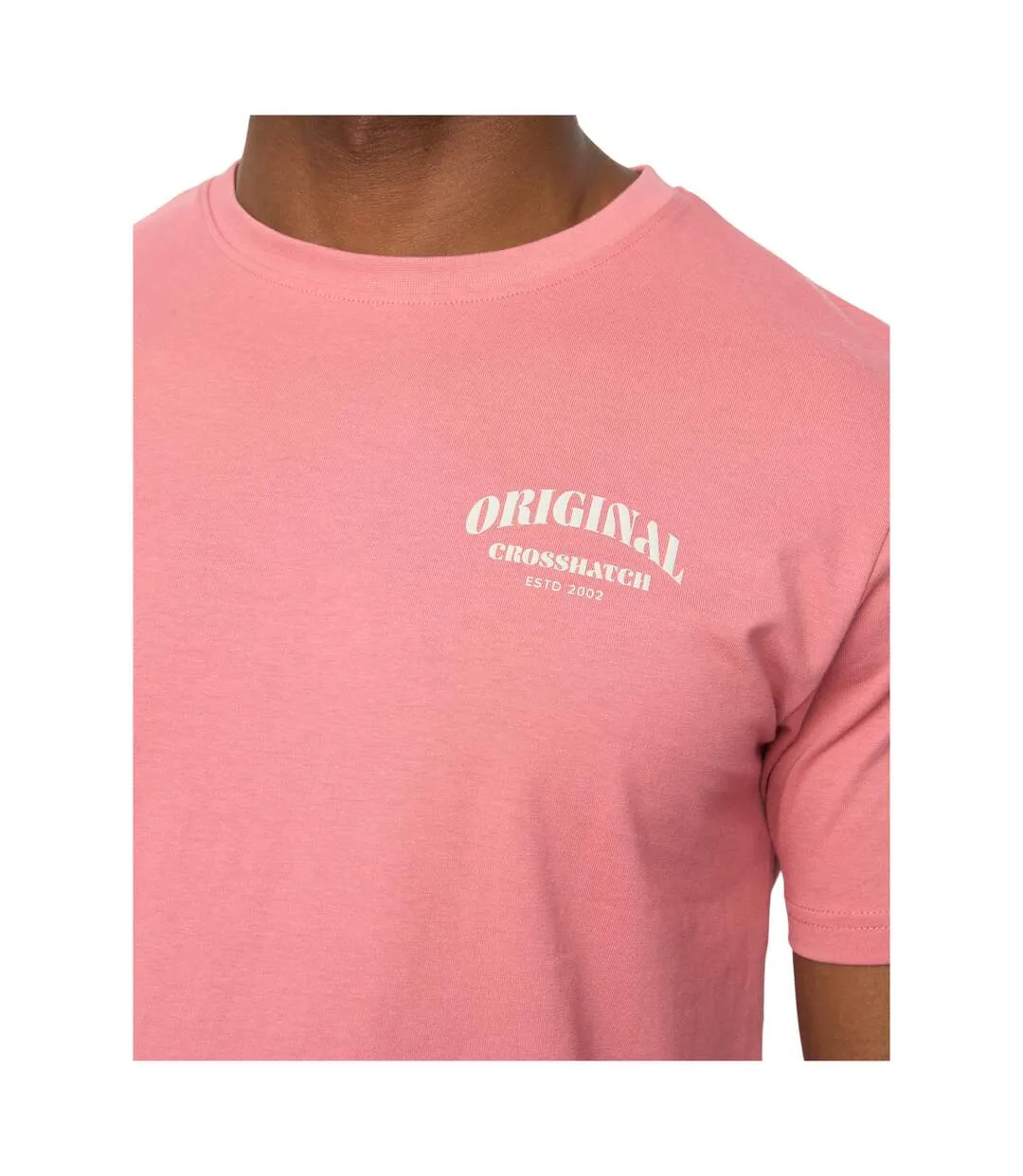 Mens Labstock T-shirt Pink Crosshatch-3