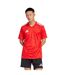 T-shirt Style Motif Géométrique Team Icon Homme Rouge Adidas-1