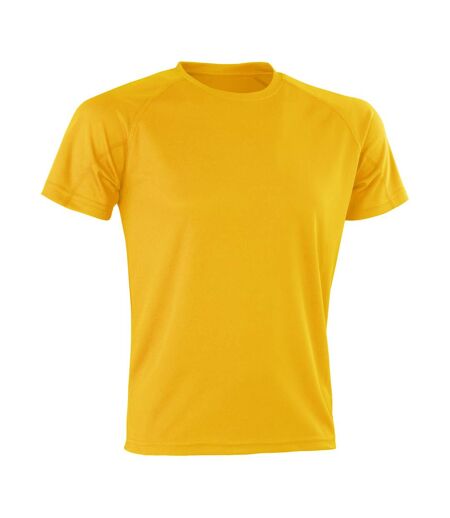 Spiro Mens Impact Aircool T-Shirt (Gold) - UTBC4856