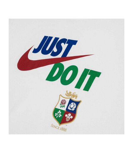 Mens Just Do It British & Irish Lions T-shirt White Pepper Nike