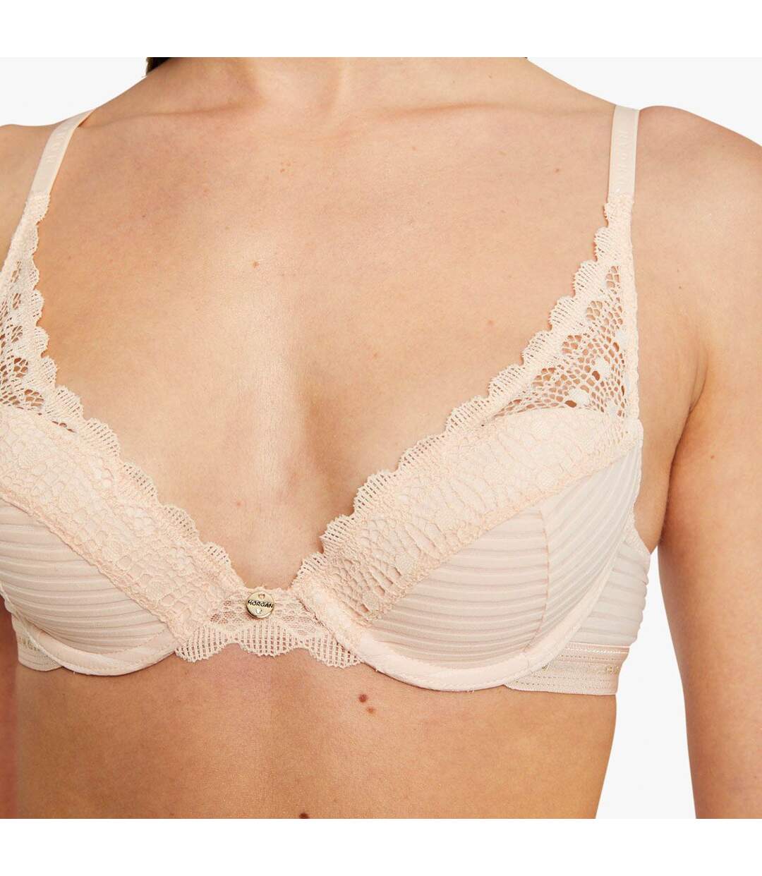 Soutien-gorge ampliforme coque moulée poudre Lily