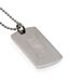 Liverpool FC Engraved Liverbird Dog Tag And Chain (Silver) (One Size) - UTTA3047