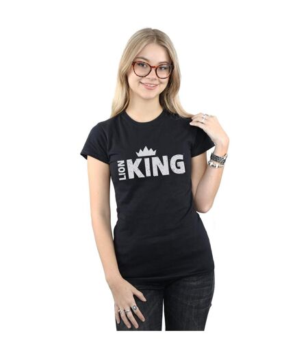 Disney - T-shirt THE LION KING MOVIE CROWN - Femme (Noir) - UTBI25136