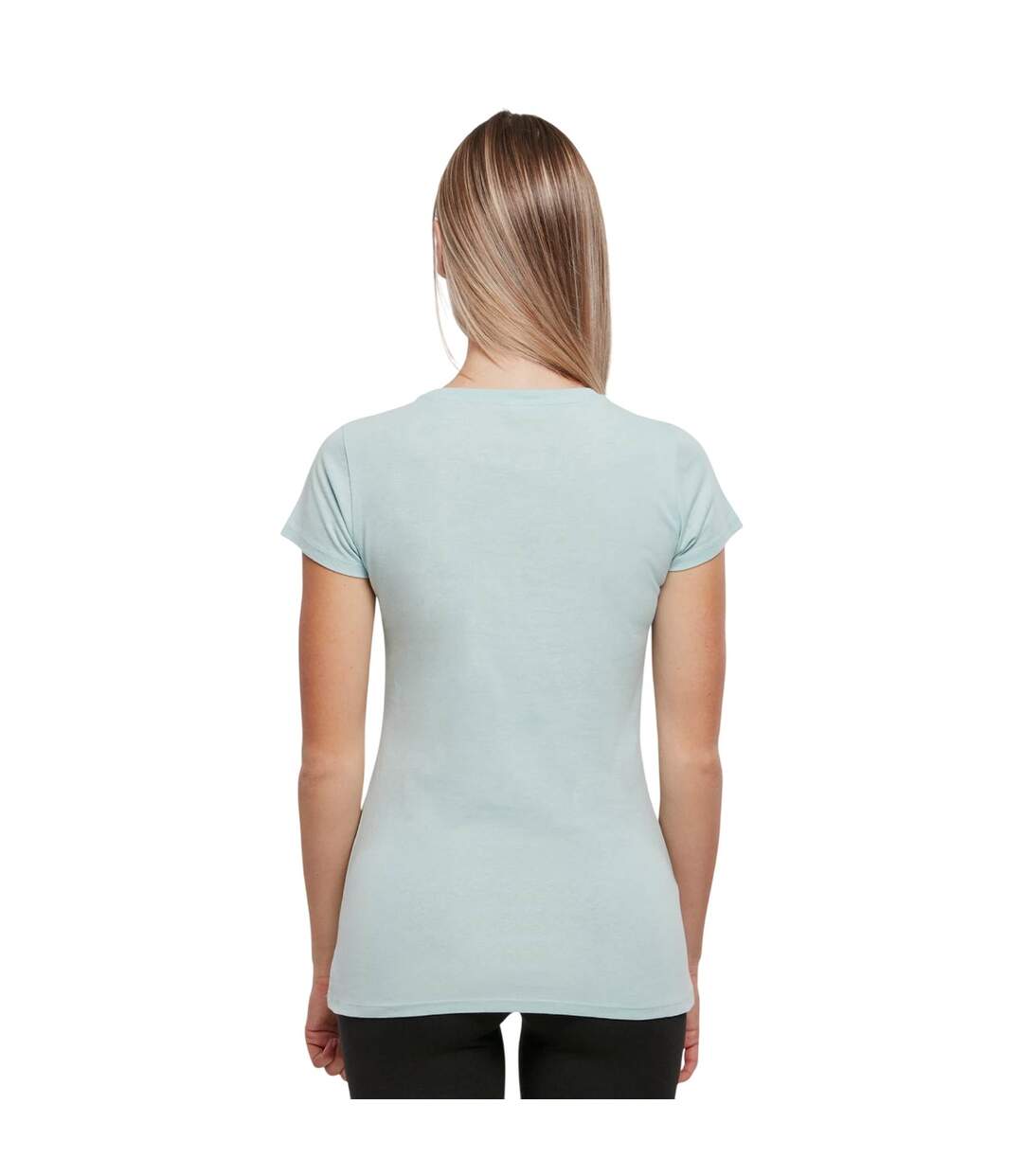 T-shirt Basique Pour Femmes/femmes Bleu Océan Build Your Brand-3