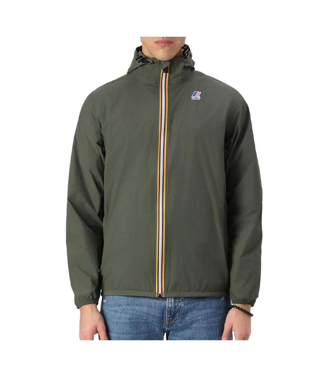 Veste coupe vent vert mixte k-way le vrai 4.0 claude-1