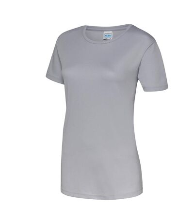 Just Cool Womens/Ladies Sports Plain T-Shirt (Heather)