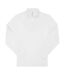 Polo manches longues- Homme - PU427 - blanc