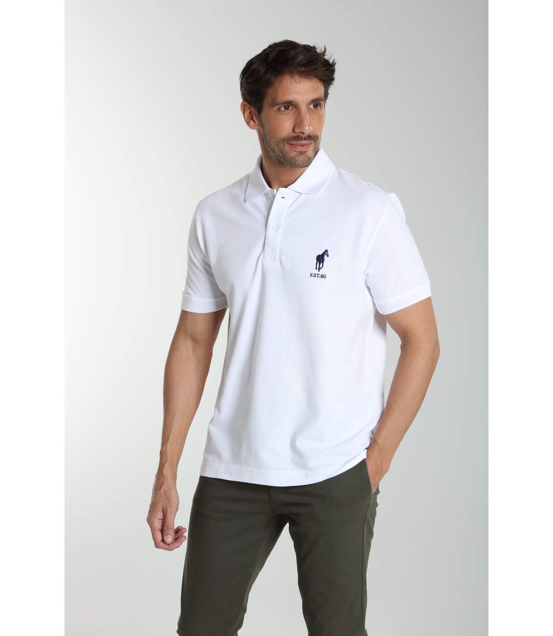 Polo manches courtes en coton PING-1