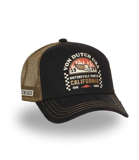 Casquette trucker avec filet souple effet bamboo avec print Crew Vondutch