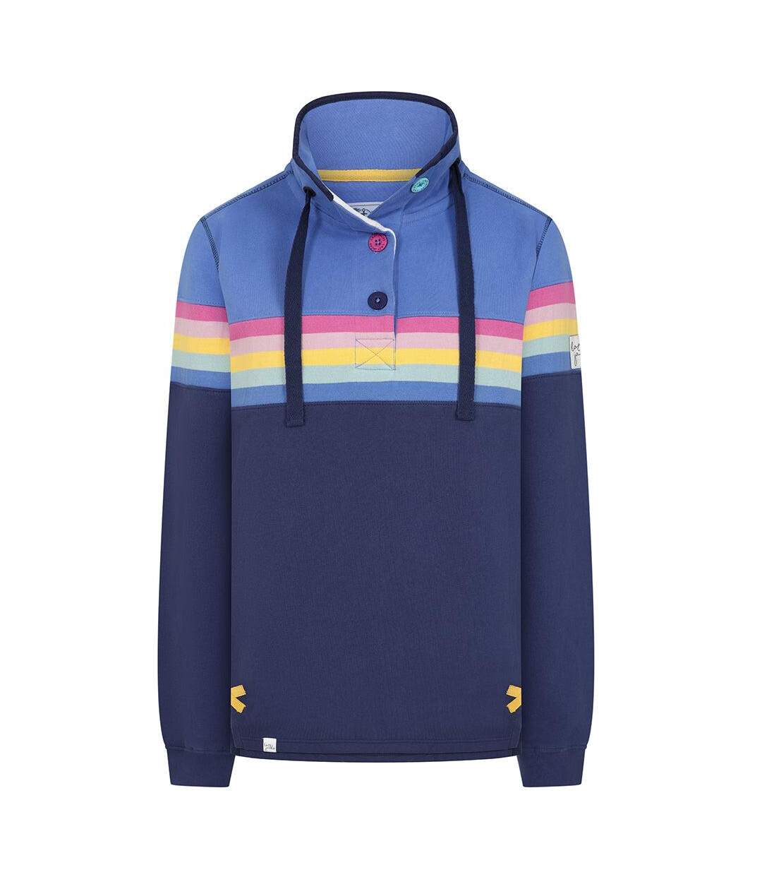 Sweat Motif/style Prisme Femme Lilas Foncé Lazy Jacks-1
