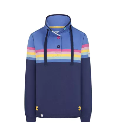 Sweat Motif/style Prisme Femme Lilas Foncé Lazy Jacks