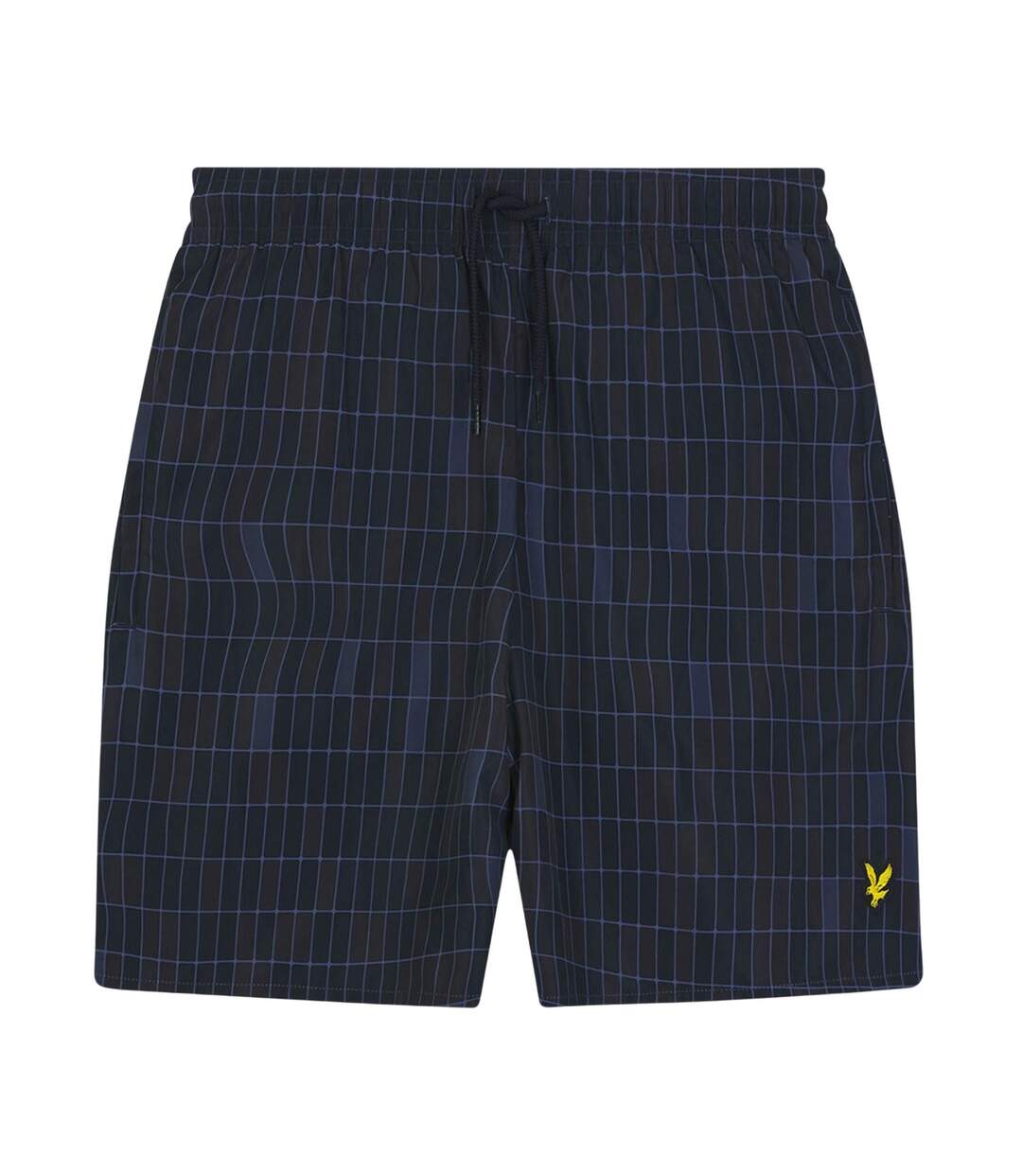 Mens Pool Print Swim Shorts Navy Lyle & Scott-1