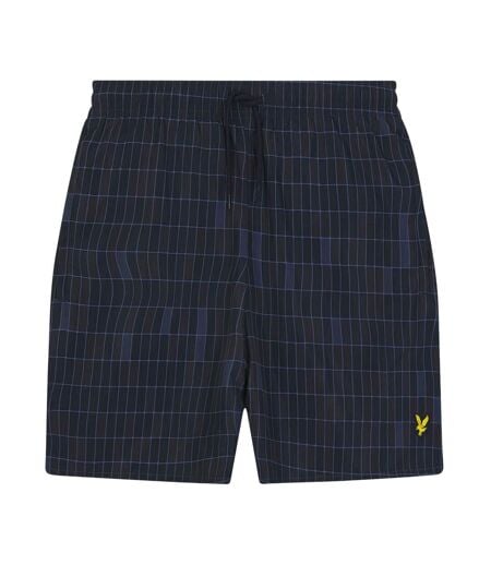 Mens Pool Print Swim Shorts Navy Lyle & Scott
